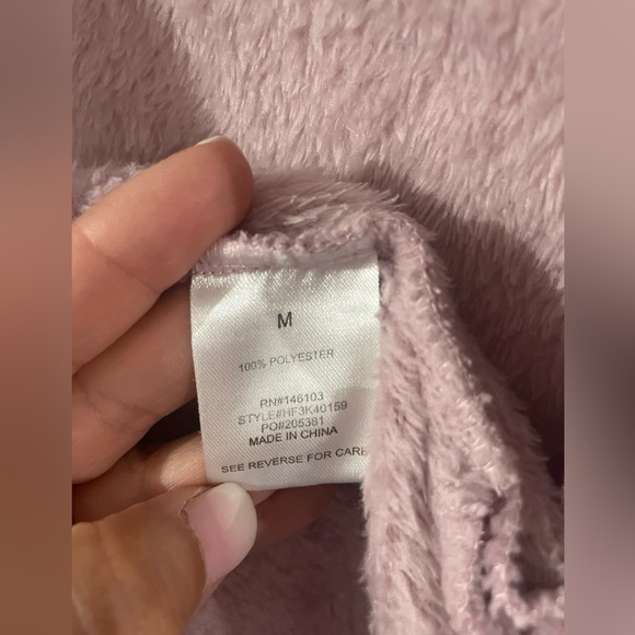 Hippie Rose Pink Hooded Cardigan Sweater - Picture 6 of 6